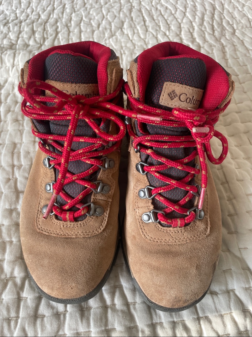 Columbia Newton Ridge Plus Waterproof Amped Hiking Boots Elk Red Size 6